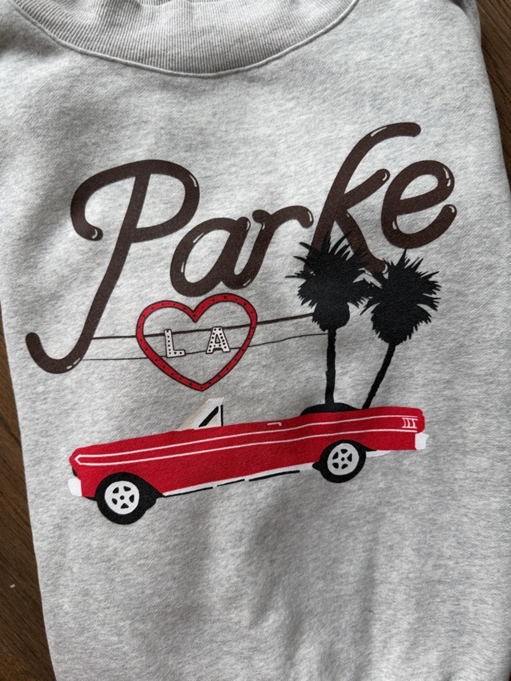 Parke cities collection LA mock Sweatshirt S/M